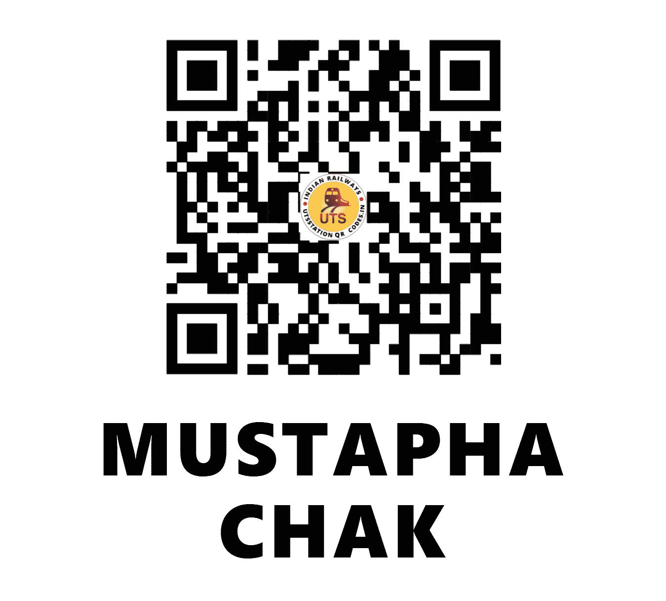 UTS QR Code for MUSTAPHA CHAK - MFCK - SE (WEST BENGAL)